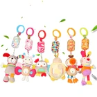 Игрушки-погремушки для детей, милый щенок, пчела, коляска, игрушка, погремушка, Мобильный для ребенка на колесиках 0-12 месяцев, детская кроватка, подвесной подарок