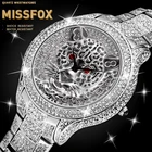 Мужские часы MISSFOX с посеребренным покрытием, роскошные брендовые водостойкие полностью алмазные идеальные мужские часы 2020, роскошные Брендовые Часы