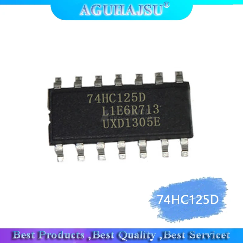 10 шт./лот 74HC125D 74HC125 SN74HC125D SOP-14 буферы и линейные драйверы QUAD 3-ATE BUS BUF новый