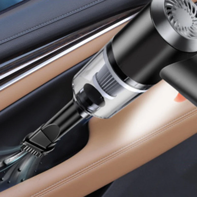 Мини беспроводной автомобильный пылесос влажный сухой двойного назначения