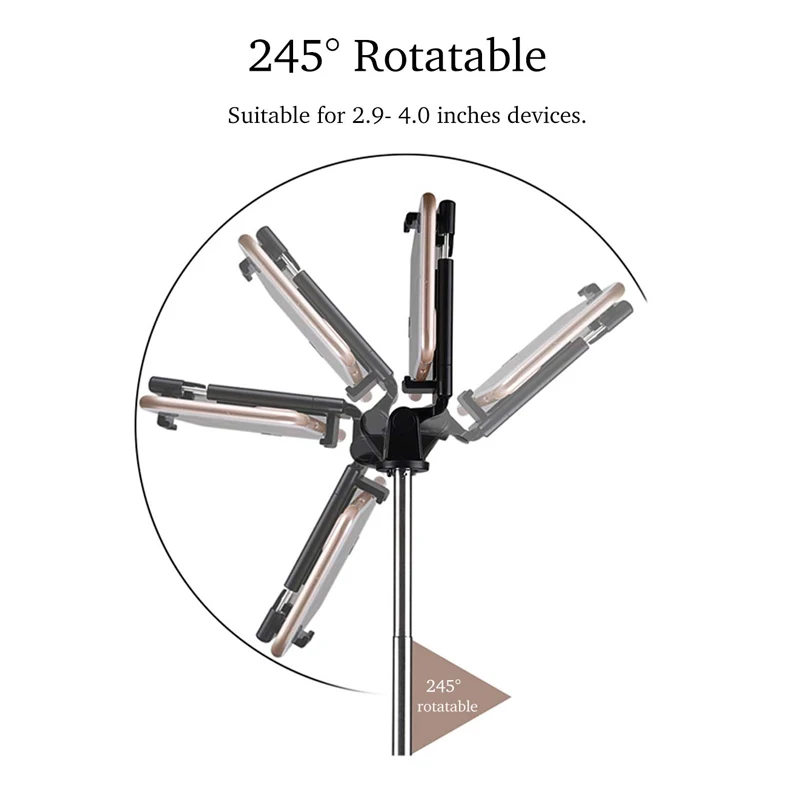 Bluetooth выдвижной штатив для селфи со съемным беспроводным пультом дистанционного