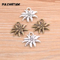pulchritude 16pcs 1720mm two color sun flowers charms necklace pendant jewelry accessory making man women retro style jewelry