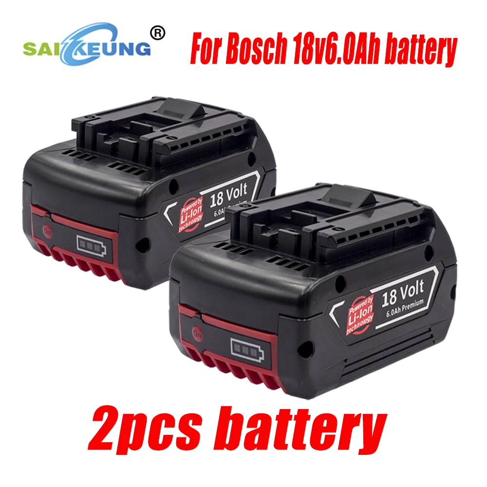 

Upgrade bateria bosch 18v BAT610G BAT618G BAT619G BAT609G 6ah lithium battery Bosch 18V Professional Power Tool Battery 6000mAh