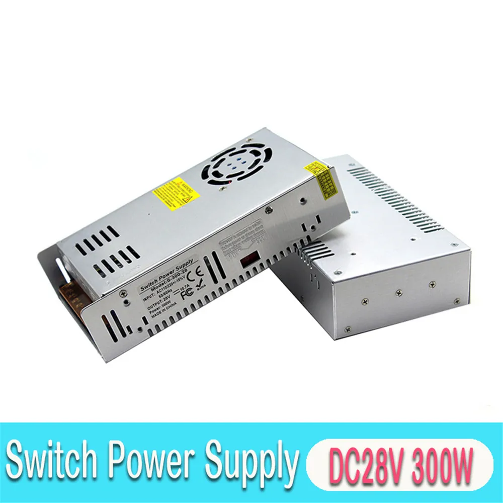Источник питания постоянного тока 28V 10.7A 300W трансформатор драйвера 220V 110V AC к DC28V SMPS