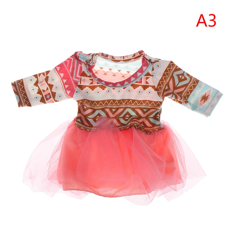 

43cm Baby New Born Doll Suit Skirt 18 inch Doll Clothes Best Birthday Gift For Girl Children High Quality