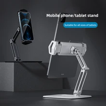 Universal Long Arm Tablet Stand Holder For iPad Samsung Xiaomi Huawei Lazy Metal Desk Mobile Phone Tablet Stands Clip Support