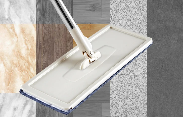 Плоская выдавливаемая Автоматическая швабра и ведро ручная стирка плоская