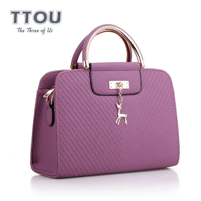 Herald Fashion вместительные простые женские сумки на плечо женская кожаная сумка