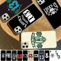 maiyaca lucky number 13 phone case for iphone 11 12 13 mini pro xs max 8 7 6 6s plus x 5s se 2020 xr case