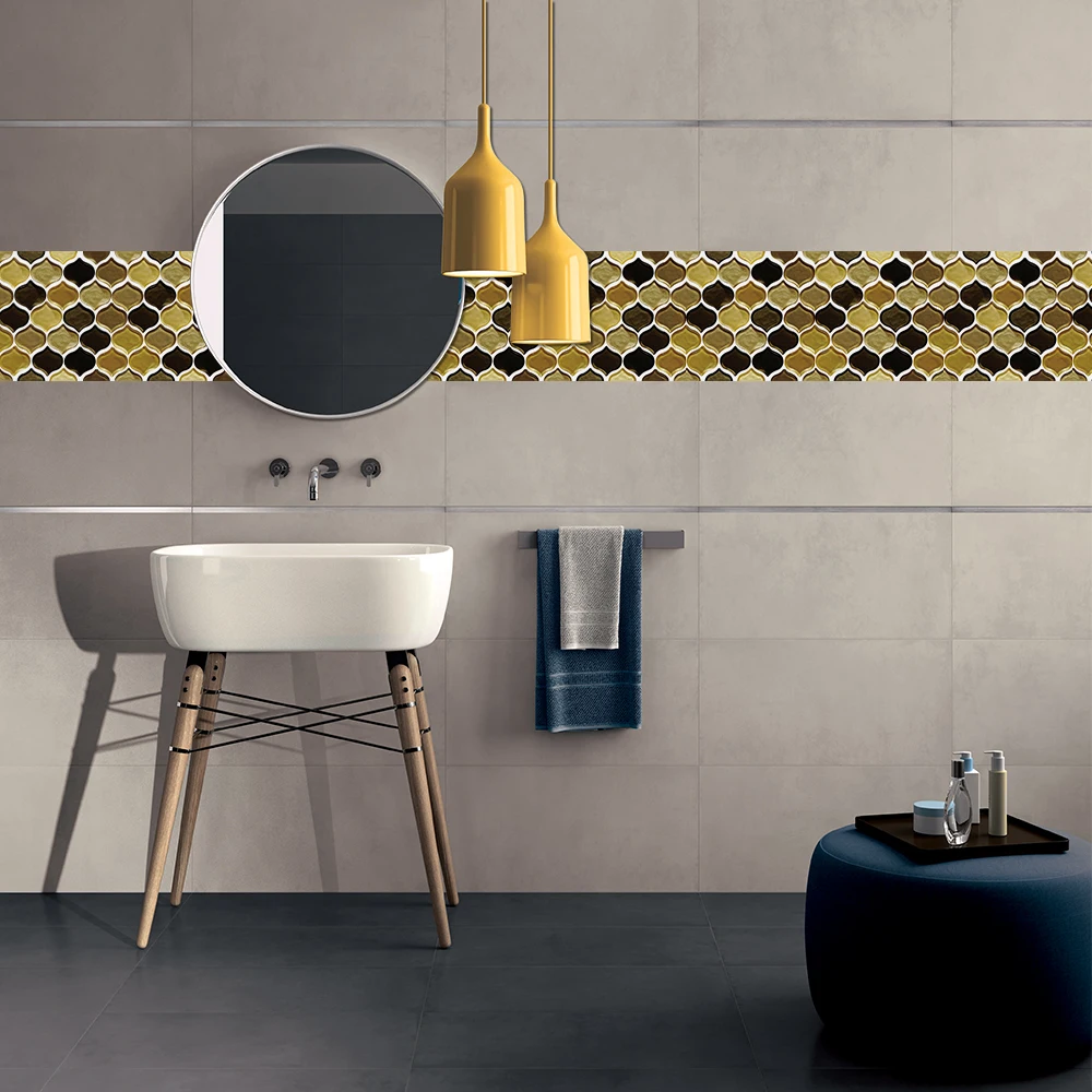 

Sheet-shaped PVC wallpaper Self-adhesive glue-free decorative kitchen oil-proof sticker
