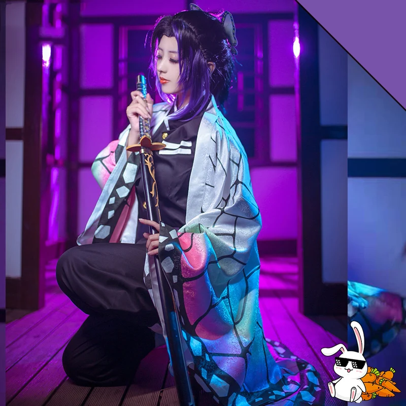 [Stock] аниме рассекающий демонов киметасу no Yaiba Kochou Shinobu Косплей Костюм боевой