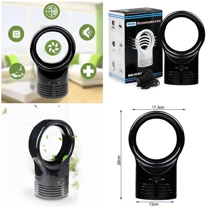 

Mini No Leaf Fan Portable Bladeless Refrigeration Desktop Air Conditioner Low Noise XKW