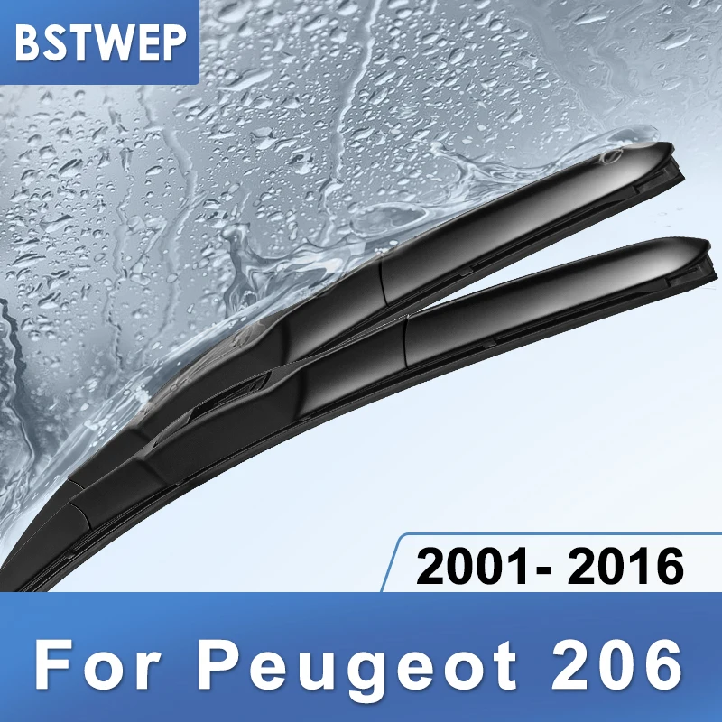 BSTWEP гибридная щетка стеклоочистителя для Peugeot 206 хэтчбек/SW/CC подходит крючков 2001