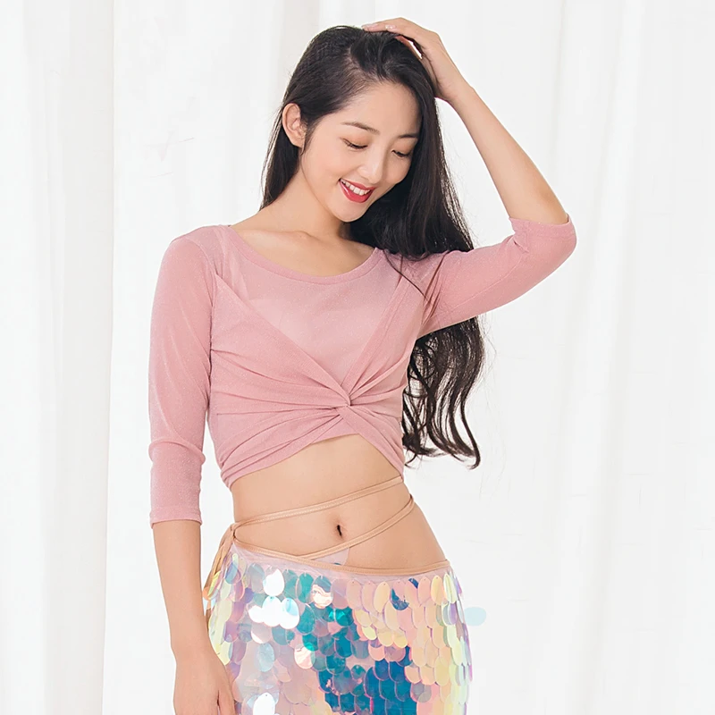 Профессиональный женский костюм русалки для танца живота сетчатый топ и юбка с