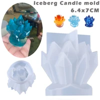 diy iceberg flower cluster silicone mold european style handmade 3d candle making soy wax soap form resin mould demold nonstick