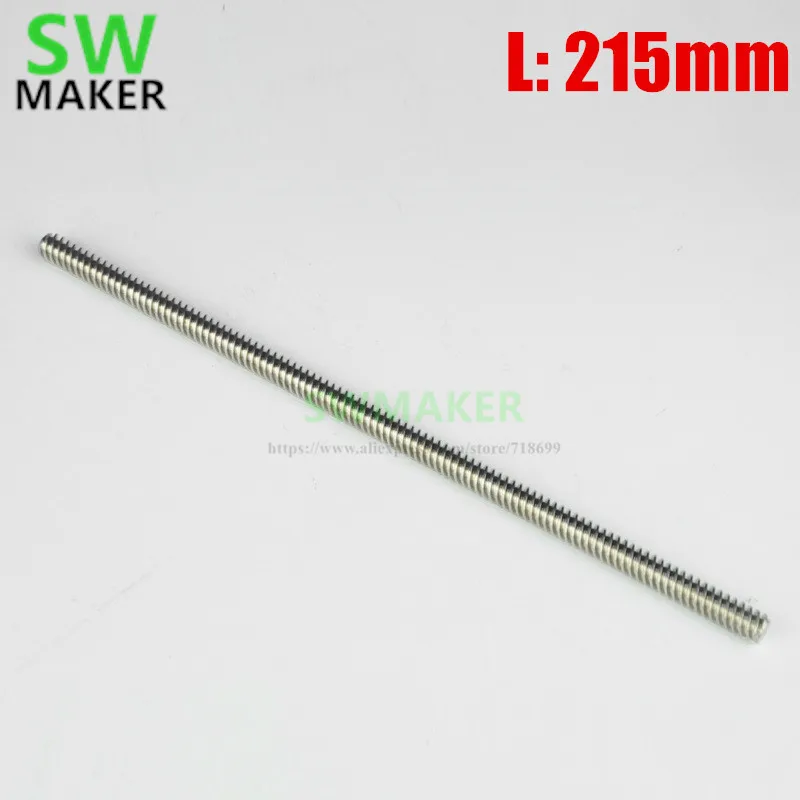 1 шт. мини винт/свинцовый винт Wanhao I3 T8 * 8 215 мм для дубликатора i3 Mini FDM FFF запчасти 3D