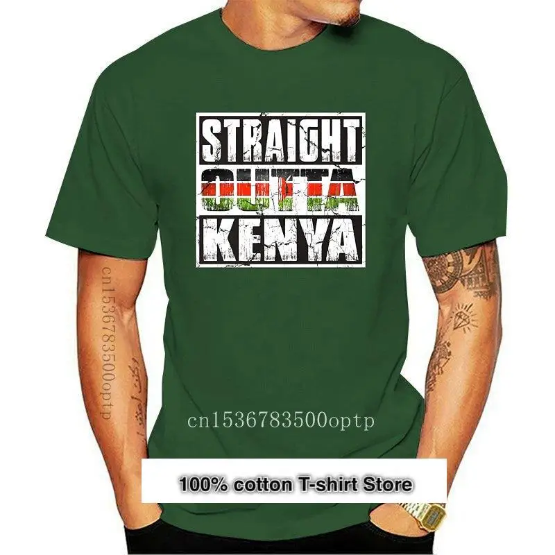 

2020 gran oferta de moda recto fuera de Kenya camiseta ~ Bandera de Kenia camiseta
