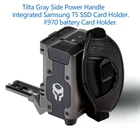 Аккумуляторная пластина Tilta F970, Боковая ручка источника питания T5 SSD, с 8 в Micro USB и выходом 12 В постоянного тока для камеры BMPCC 4k