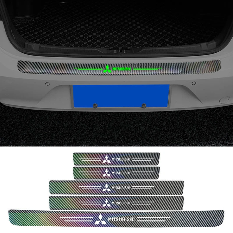 

Car Trunk Threshold Luminous Protection Sticker for Mitsubishi Lancer Outlander Pajero L200 ASX Eclipse Montero Ralliart Starion