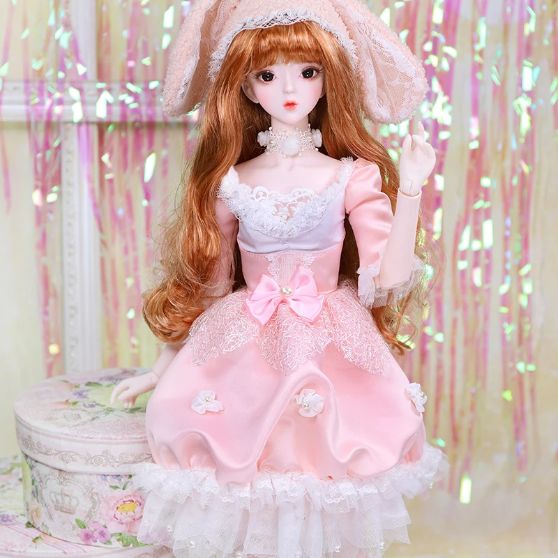 1/3 BJD кукла 62 см имя костюм кролика тела куклы тела, в том числе с макияжем и волосами, глаза, одежда ледяной, SD