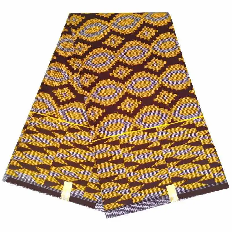 100% полиэстер ткань с африканскими восковыми принтами kente лидер продаж Нигерия