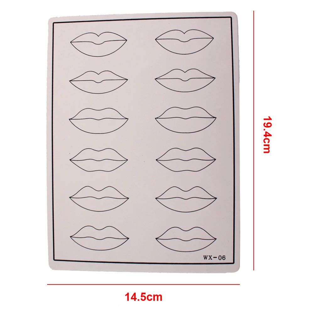 5 шт. 19х15 см высококачественный резиновый профессиональный Перманентный Макияж