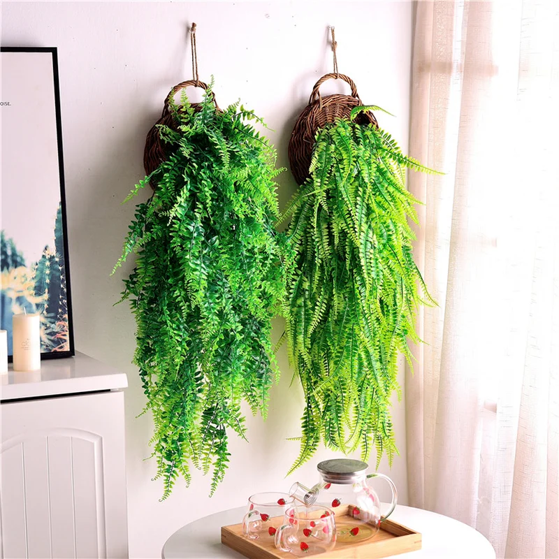 

1/2pc Artificial Fake Flower Vine Hanging Garland Plant Rattan Home Outdoor Garden Decor Trailing Flower Hanging Wall Decoration