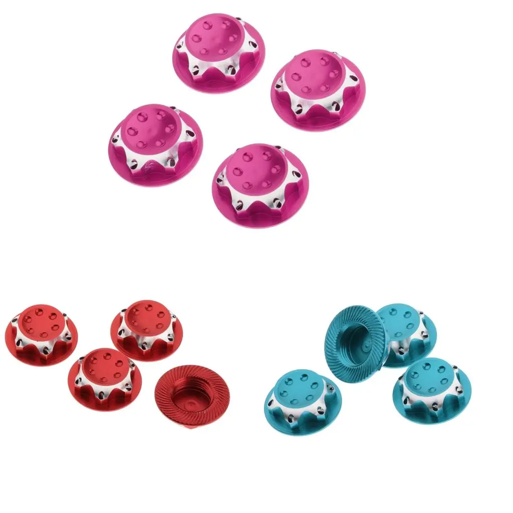 

Aluminum 17mm Wheel Hub Cover Anti-Dust Nuts for 1/8 RC Monster Accessories