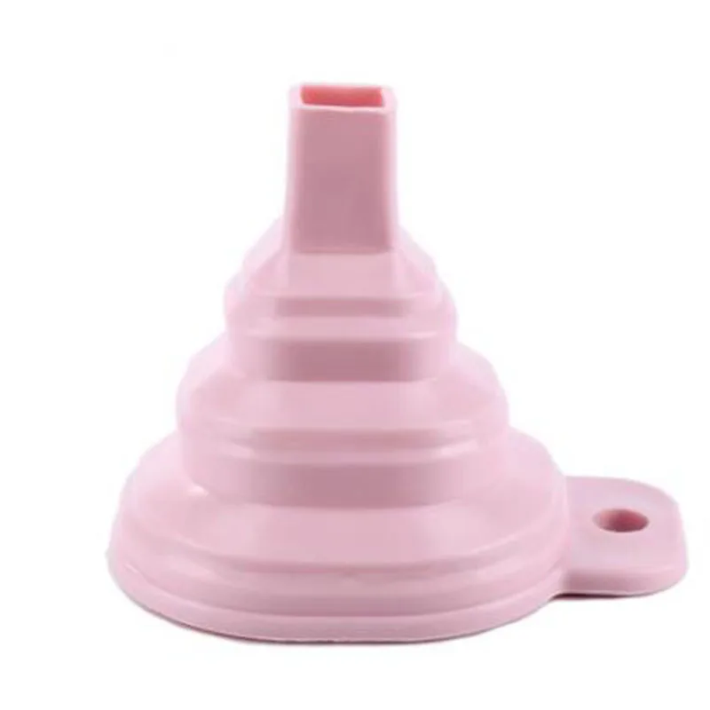 Silicone Foldable Funnel Mini Liquid Dispensing Kitchen Folding Heat Oil Resistant Water Gel Collapsible Funnels | Дом и сад