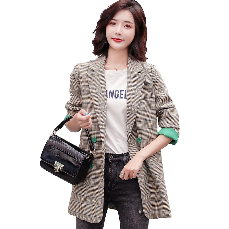 Пальто женское двубортное на пуговицах с карманами Осень-зима | Женская одежда