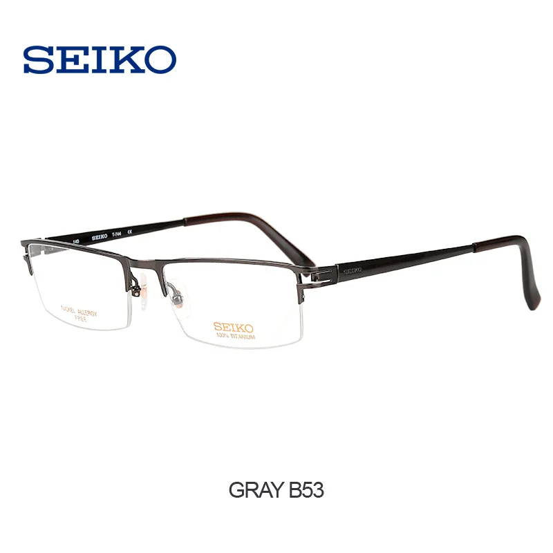Мужские прямоугольные титановые оправы SEIKO для очков оправа T744 сделано в