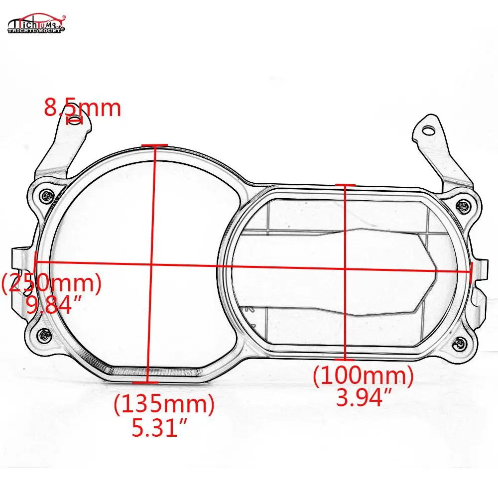 

Motorcycle Front Headlight Guard Protector Cover with Lamp Patch For BMW R1200GS LC 13-18 R1200GS LC Adv 14-18 R1250GS 18-19