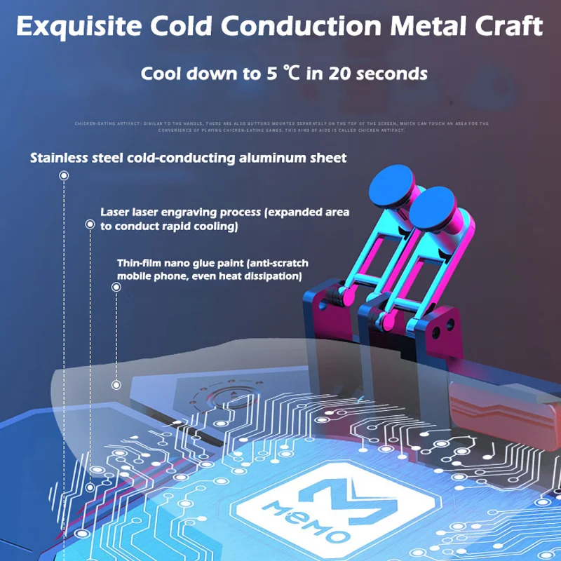 Контроллер PUBG с охлаждающим вентилятором полупроводниковый охладитель триггер