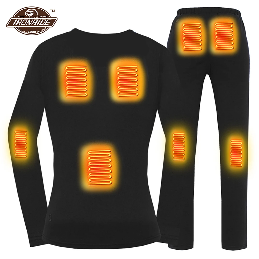 

Одежда с электрическим подогревом, рубашка с подогревом для мотоцикла, куртка с подогревом USB, комплект термобелья для женщин, Модель осень-...