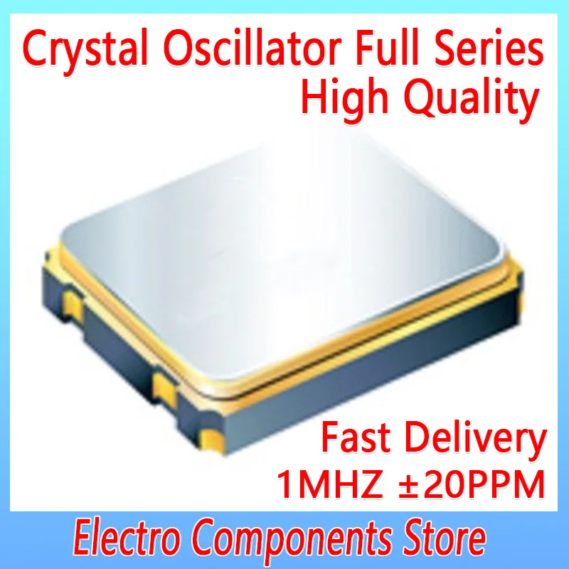 

OSC Active SMD Quartz Resonator Crystal 4Pin 7050 1MHZ 1.8V-3.3V ±20PPM Ultra Small SMD Seam Sealed Crystal Oscillator Units