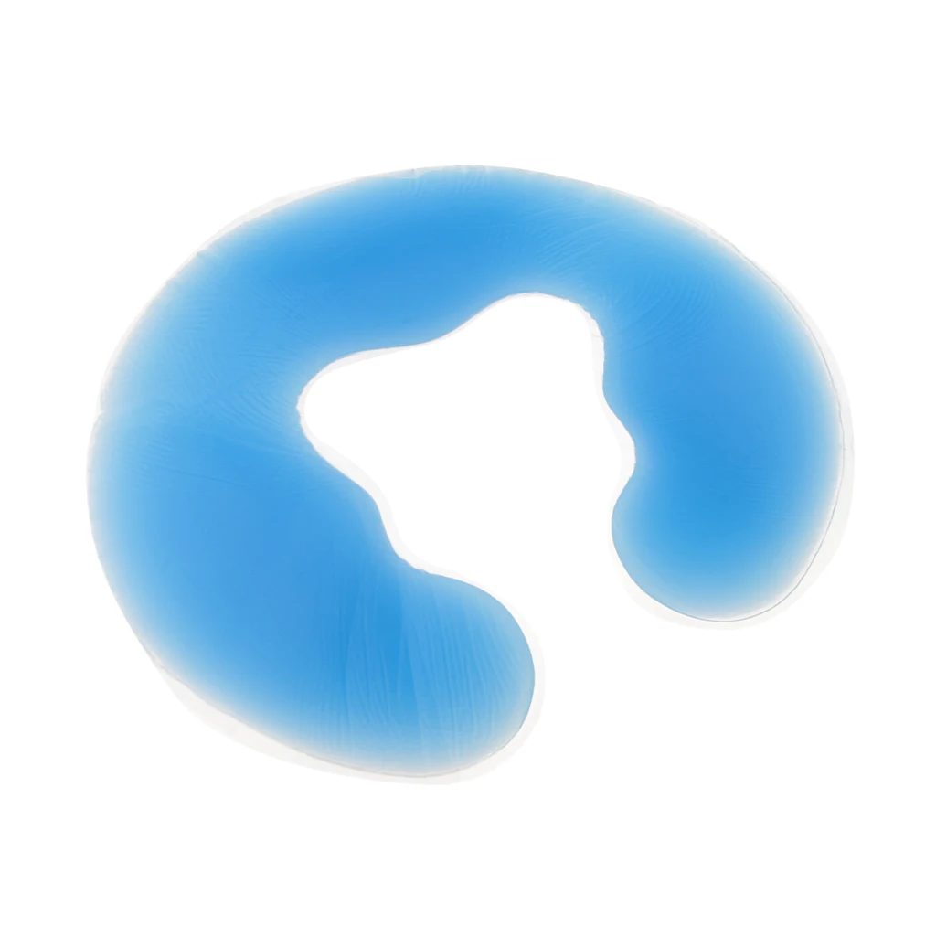 Blue Силиконовая спа Подушка гелевая Подушечка Для лица отдых для лица стол для массажа спины спа-кровать подушка для массажа красоты Колыбель - Цвет: Blue
