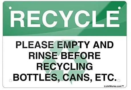 

Перерабатываемый Алюминиевый металлический знак WERRT, опустите краску перед переработкой для наружных и внутренних алюминиевых декоративн...