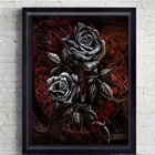 Алмазная живопись, Новое поступление, фантазия, черная роза, полная Алмазная вышивка, мозаика, наборы для вышивки крестиком, Готический Декор для дома