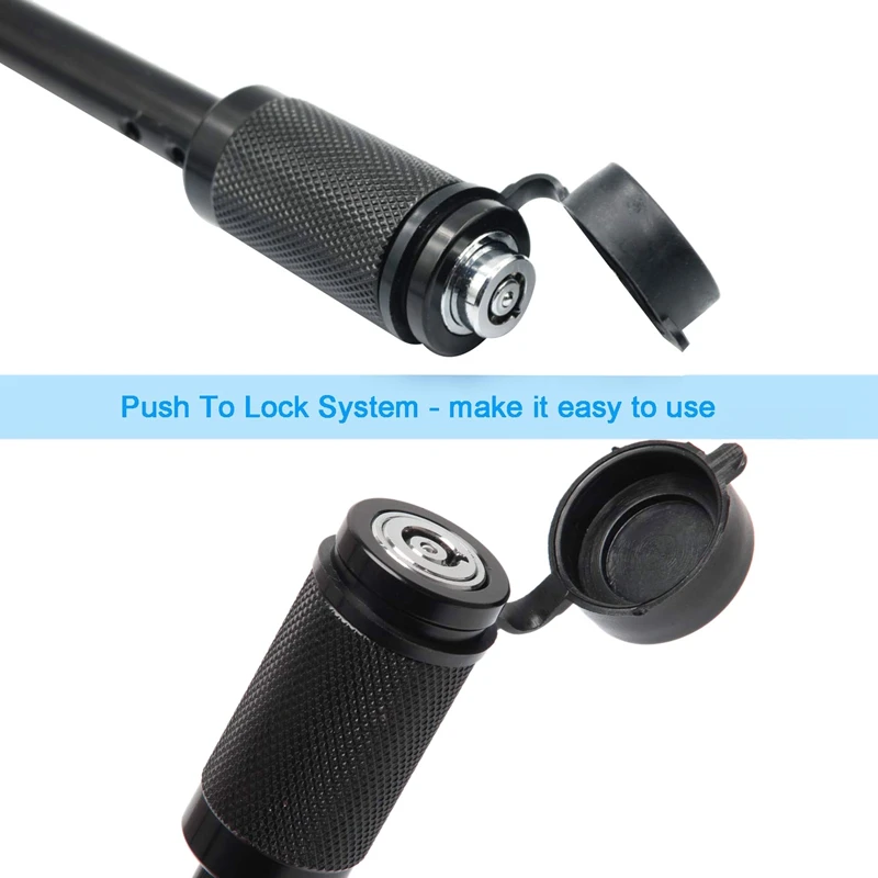 

5/8 inch Extra Long Heavy Duty Trailer Hitch Locking Pin Set Receiver Hitch Lock with Anti-Rattle, Keys, Rubber Cap for Class II