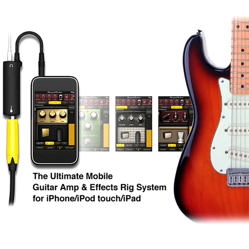 Переходник для гитарного кабеля усилитель преобразователь аудиоинтерфейса