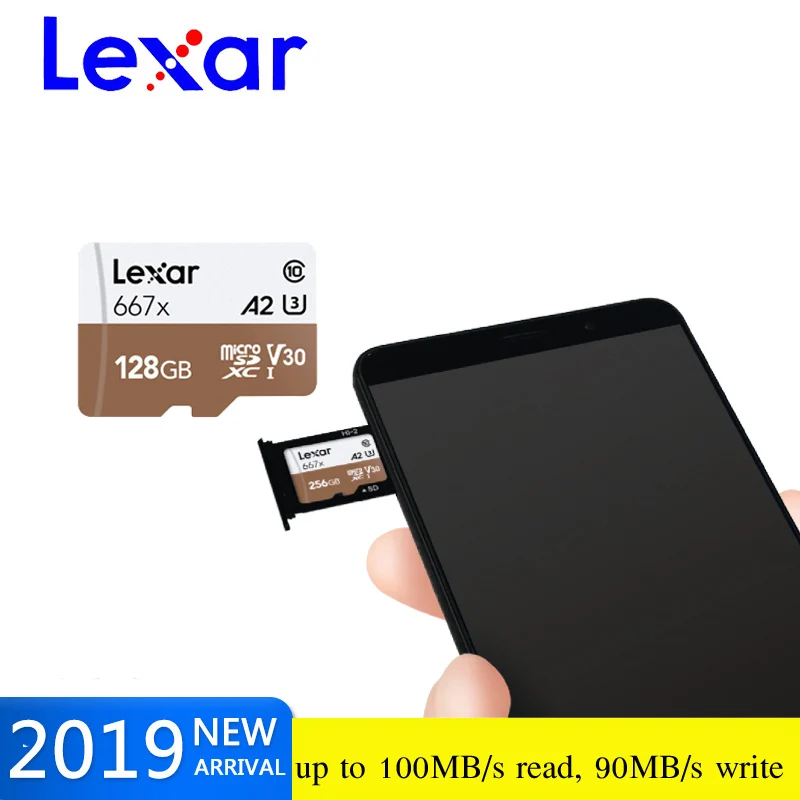 Оригинальная карта памяти Lexar Micro SD SDXC 128 ГБ высокая скорость до 100 м/с Class10 667x