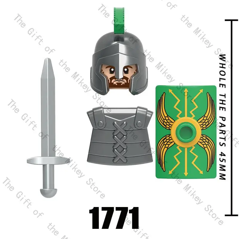 Одиночная продажа средневековый рыцарь воин римский солдат броня шлем оружие