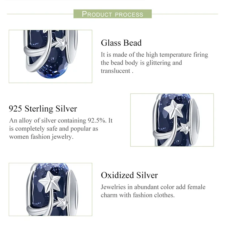 Womak fit Браслет оригинальный браслет бисер синее стекло осенняя Подвеска