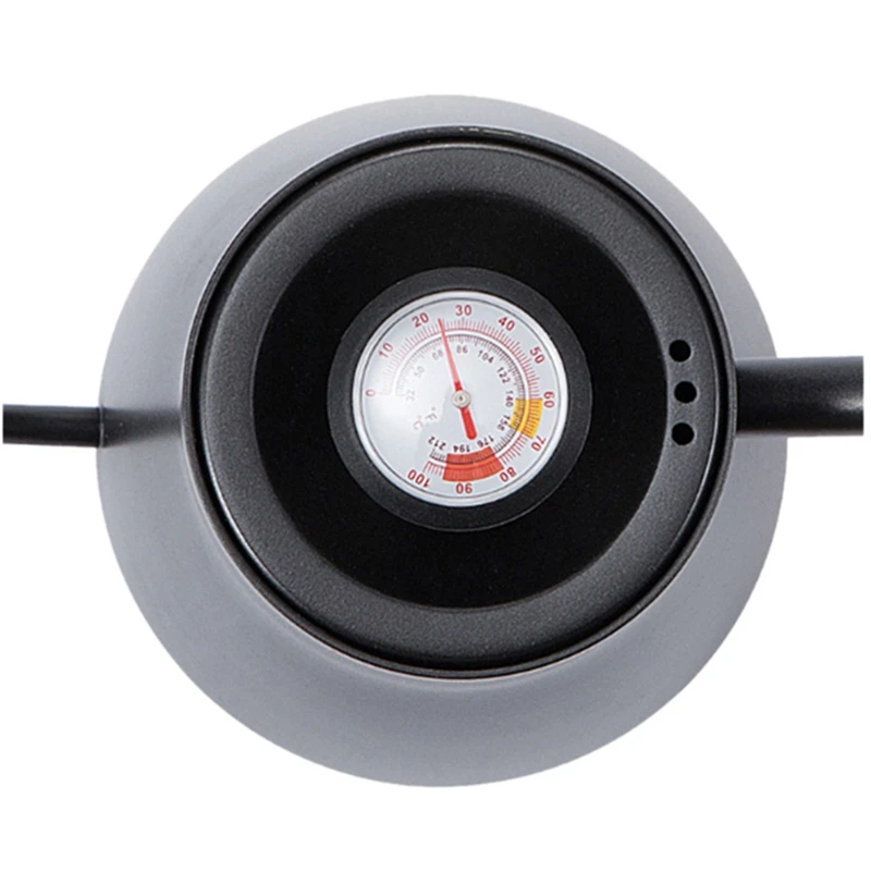 

Stainless Steel Coffee Pot 850Ml Coffee Kettle Drip Kettle Pour Over Coffee with Lid Thermometer (Black)