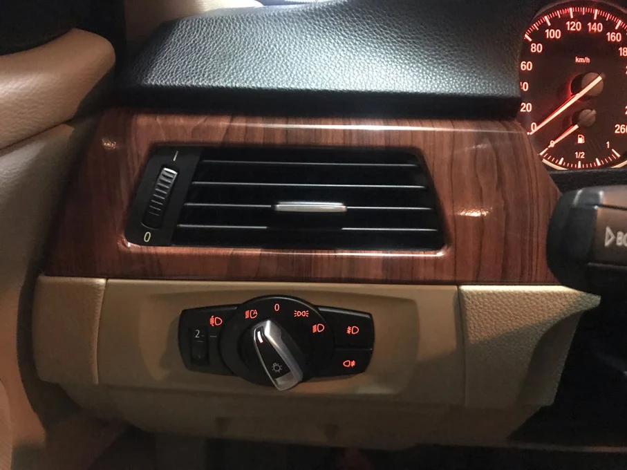 High Glossy Wood Grain Textured Vinyl Sticker Decal Roll Car Interior DIY Film Wrap Automobiles Waterproof Vinyl 7 Sizes Choice