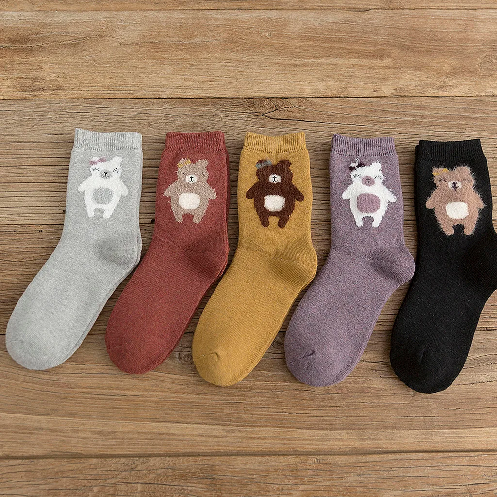 Носки женские хлопковые с оригинальным дизайном 5 пар|Носки| |