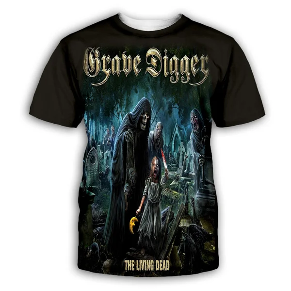 

Men and Women 3D Printed Grave Digger Casual Suit Fashion T-Shirt Size S-7XL
