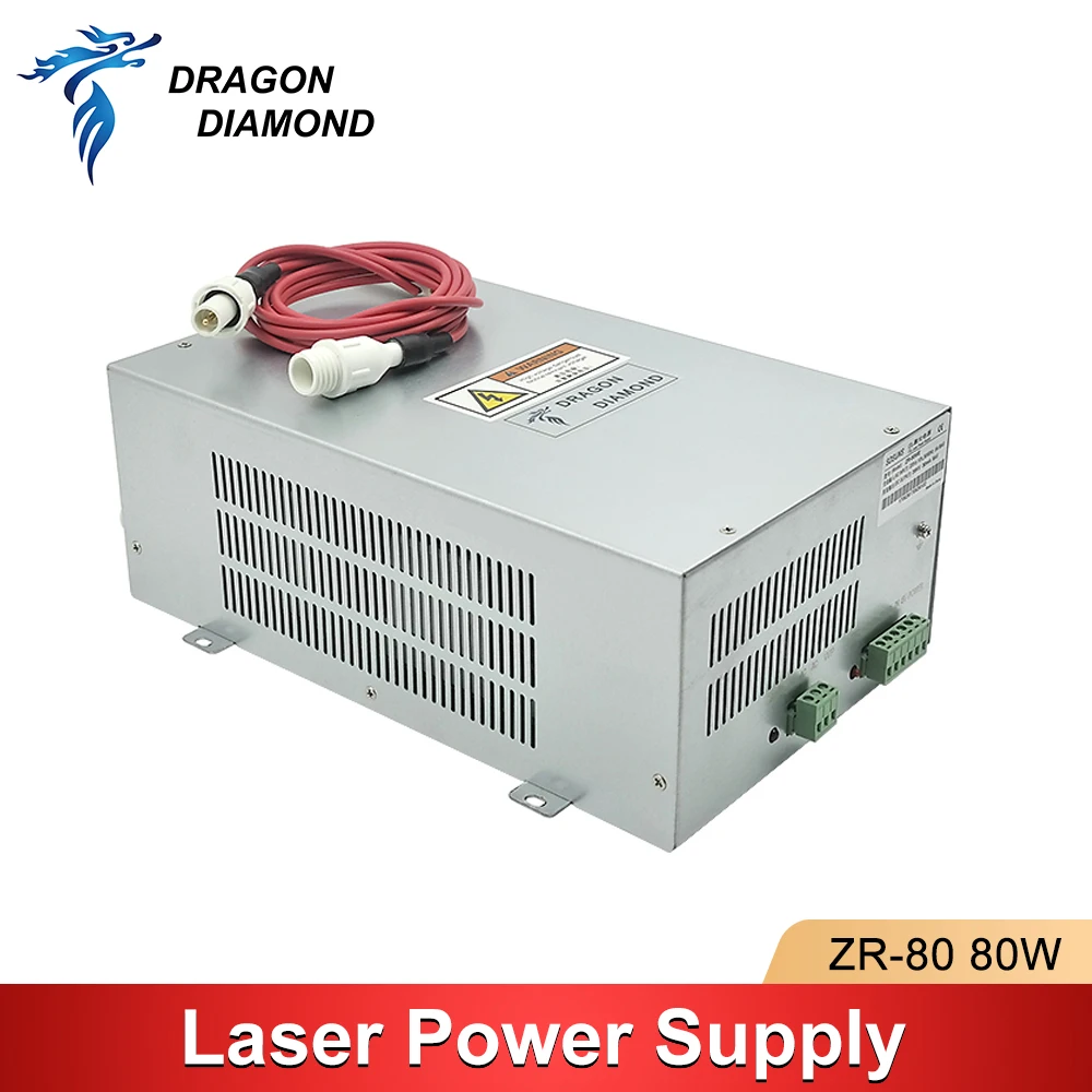 ZR-80W CO2 Laser Power Supply For 70-80W Laser Tube For Laser Engraving And Cutting Machine ZR Series