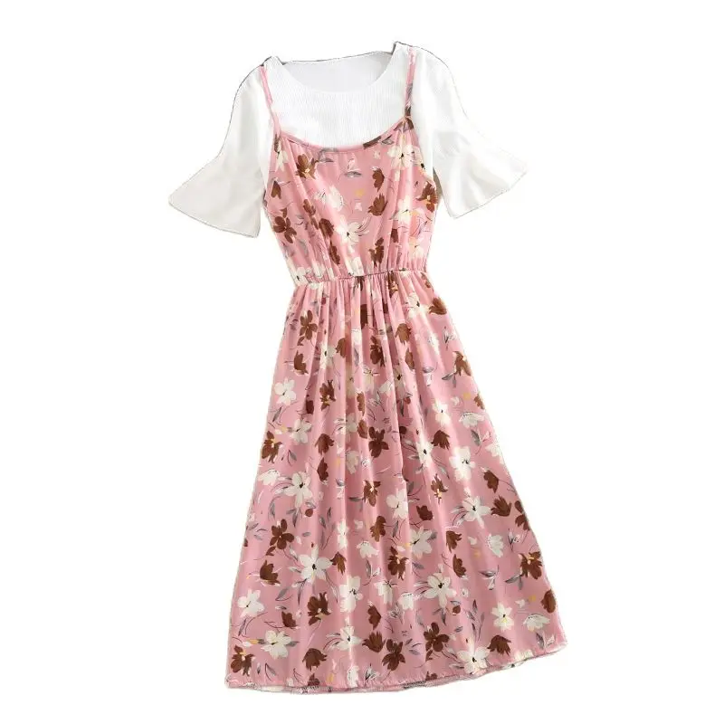 Комплект из двух предметов с цветочным принтом элегантное праздничное