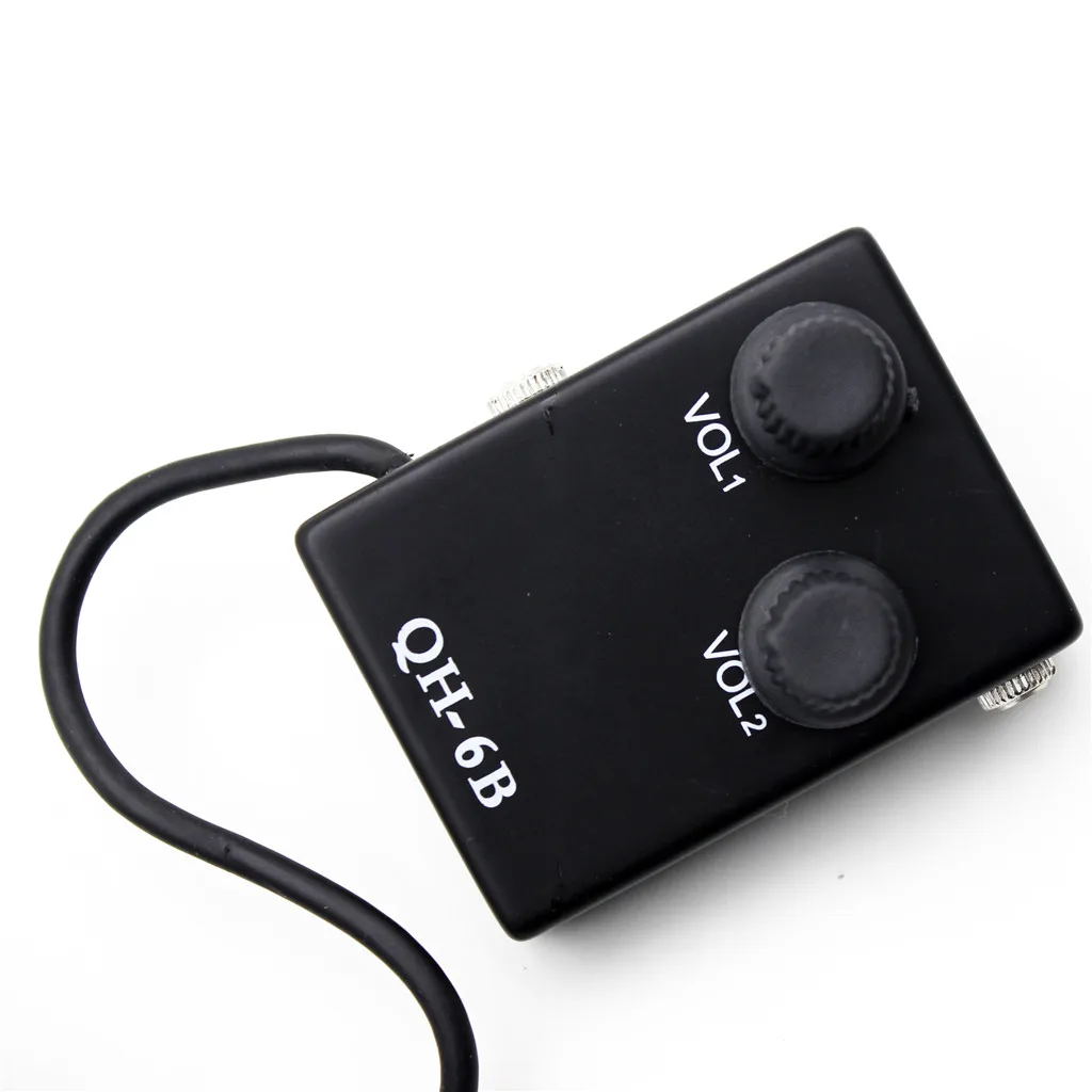 

12 Silver Holes Black Metal Pickup Amplifier with 3M Cable Microphone Set